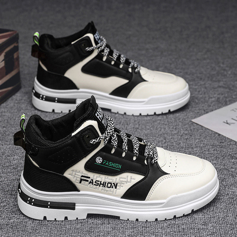 Damen modische High-Top Sneakers mit stylischem Design und rutschfester Sohle EB