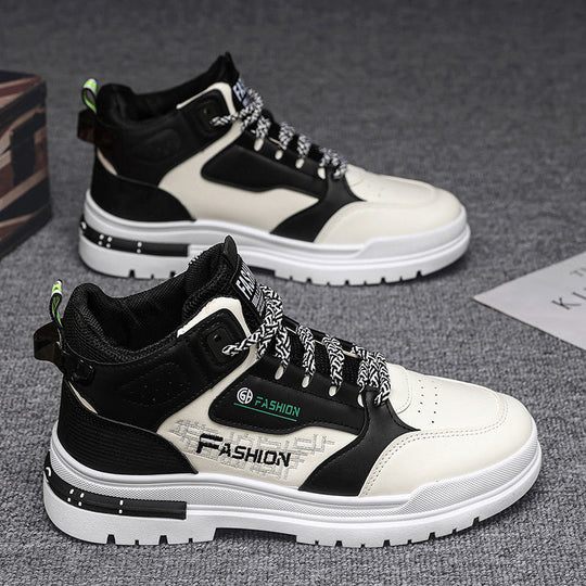 Damen modische High-Top Sneakers mit stylischem Design und rutschfester Sohle EB