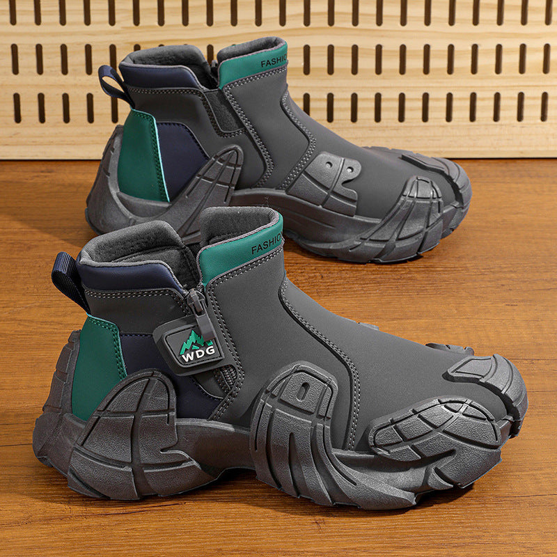 Damen modische wasserdichte Stiefeletten mit hohem Komfort und rutschfester Sohle EB