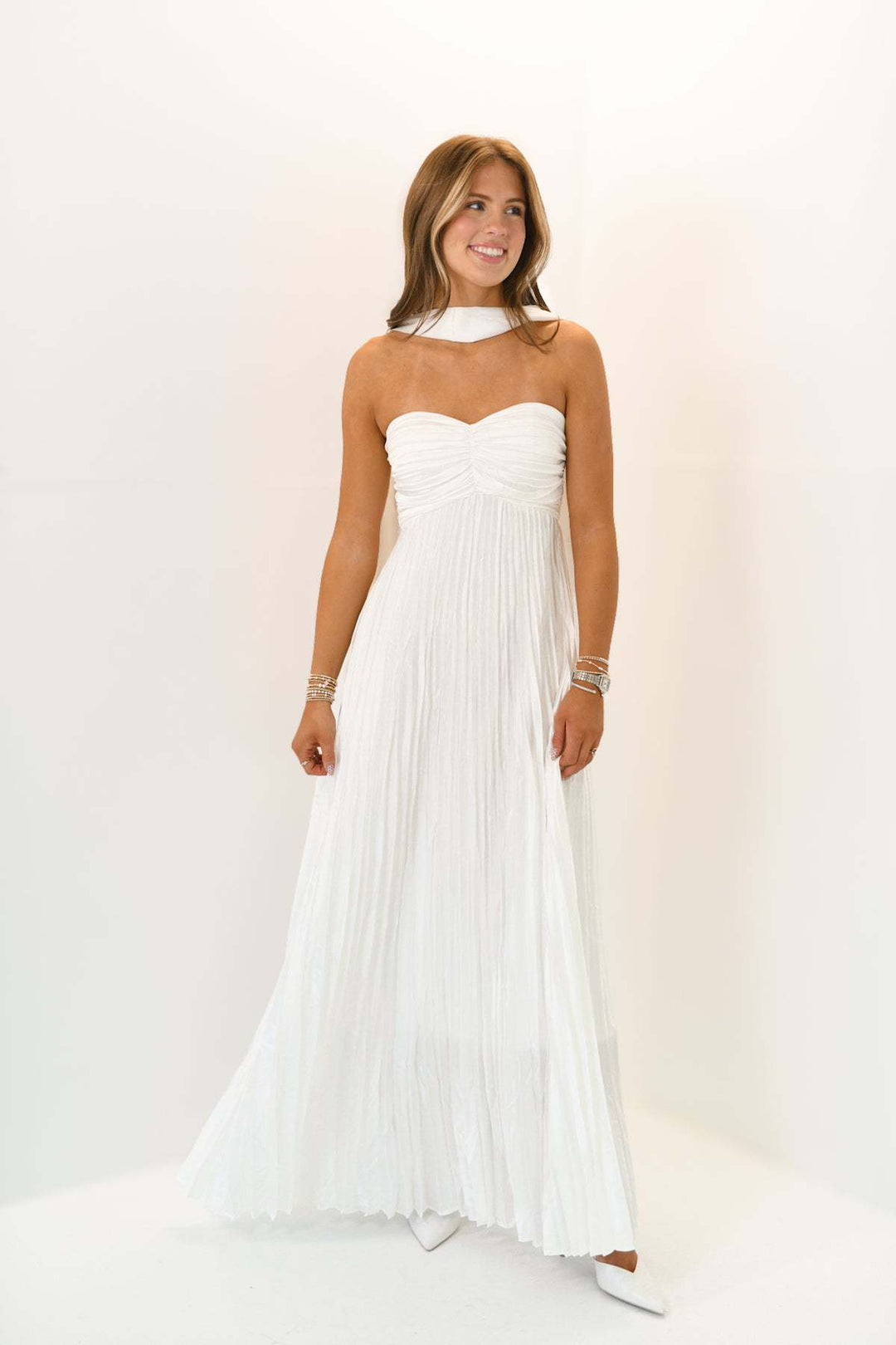 Damen elegante Maxi-Röcke mit Faltenwurf EB