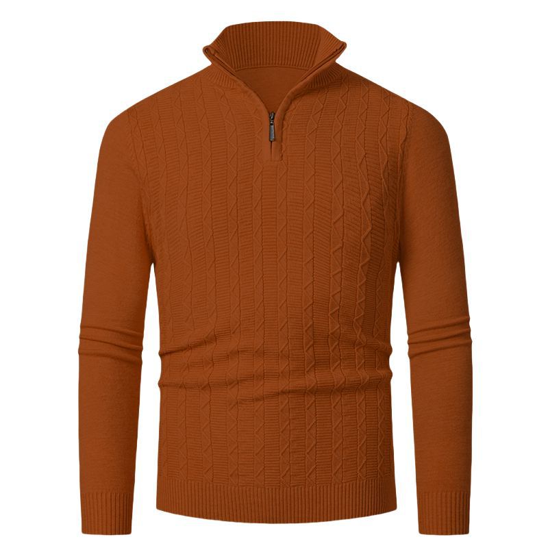 Herren hoher Kragen Strickpullover EB