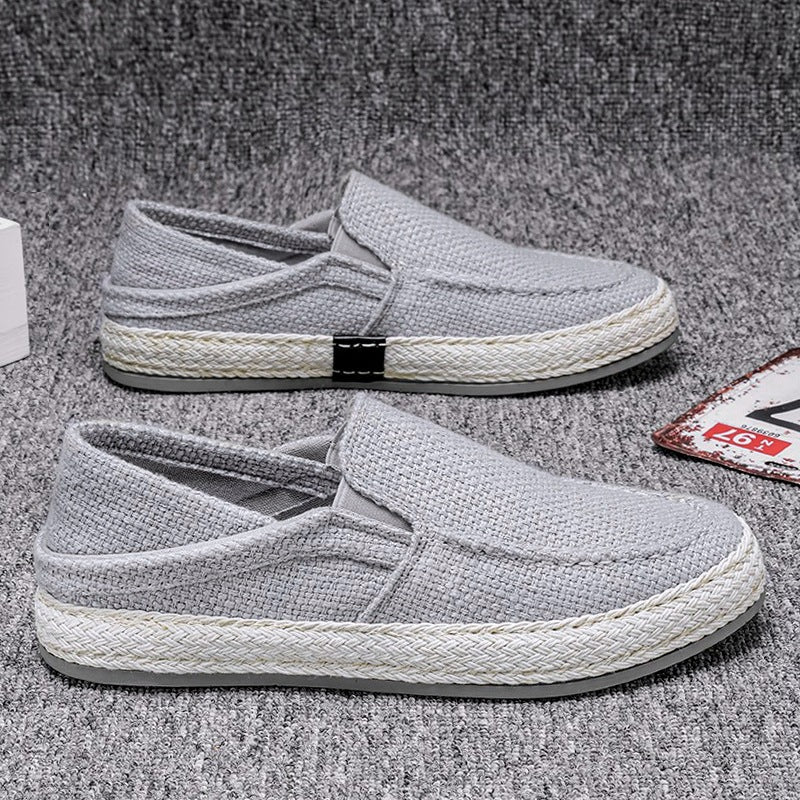 Damen bequeme Espadrilles mit elastischen Einsätzen und flexibler Sohle EB