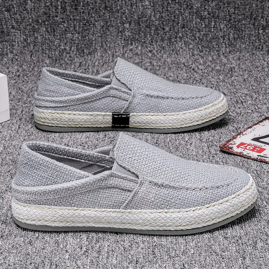 Damen bequeme Espadrilles mit elastischen Einsätzen und flexibler Sohle EB