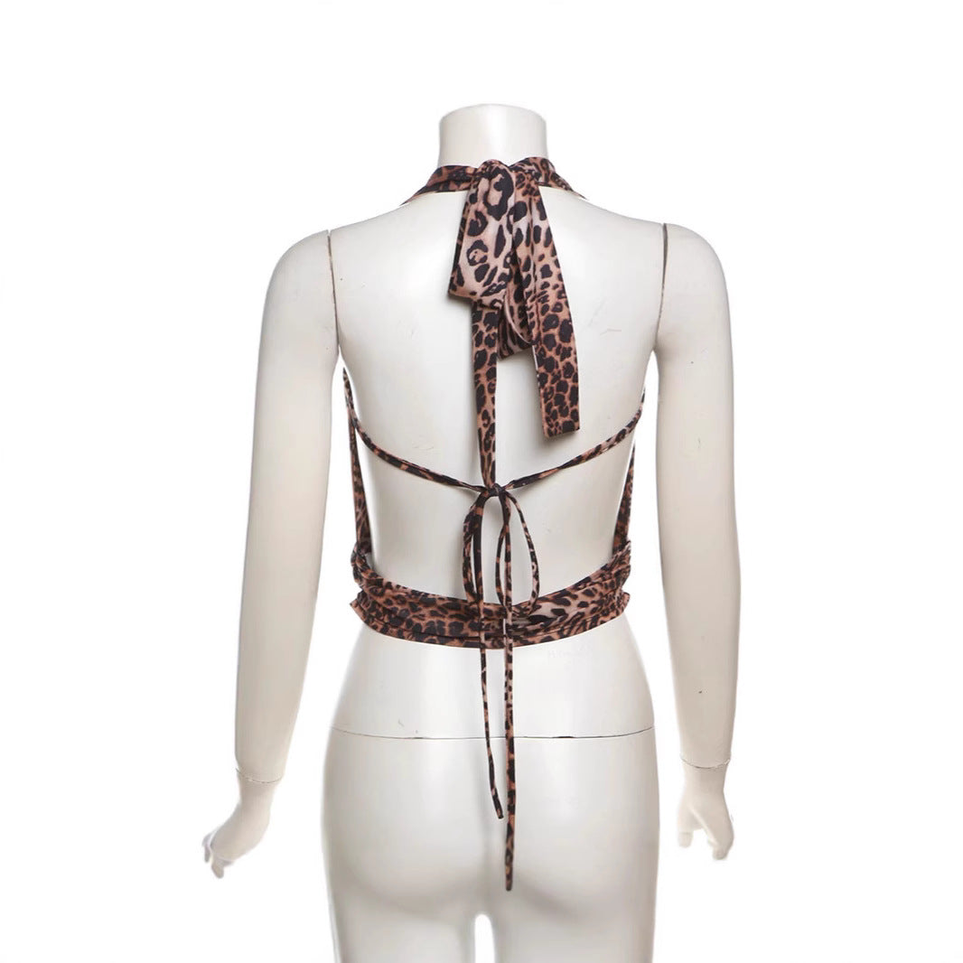 Damen Scarf mit modernem Leopardenmuster EB