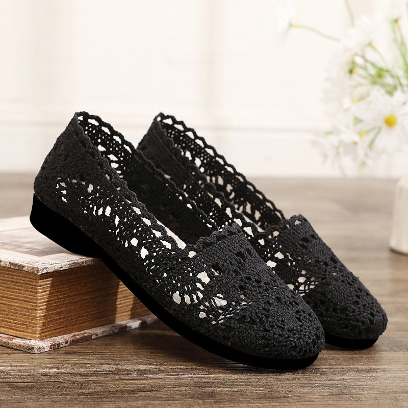 Damen elegante und atmungsaktive Spitzenschuhe EB