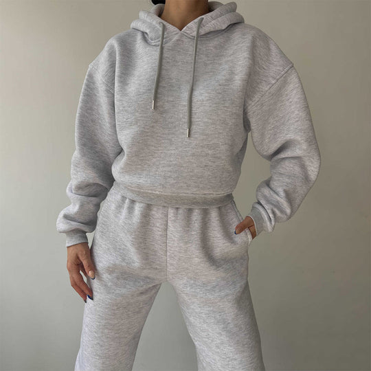 Damen modisches und lässiges Hoodie-Set mit weitem Schnitt EB