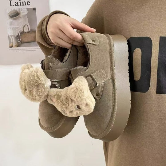 Damen Gemütliche Hausschuhe mit modischen Tierapplikationen EB