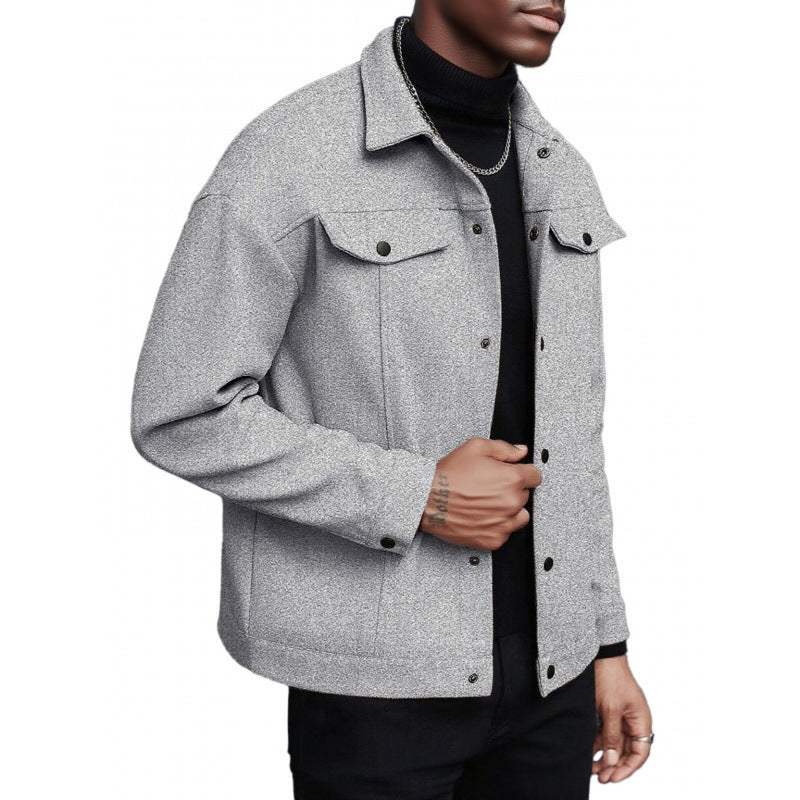 Herren weiche und modische Overshirtjacke EB