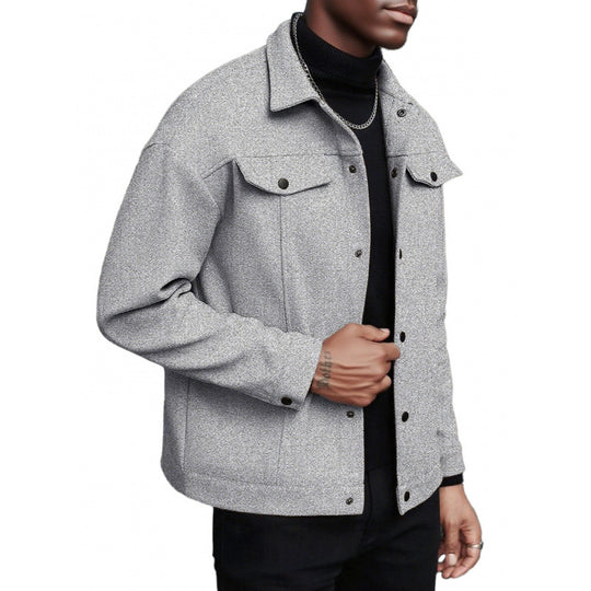 Herren weiche und modische Overshirtjacke EB