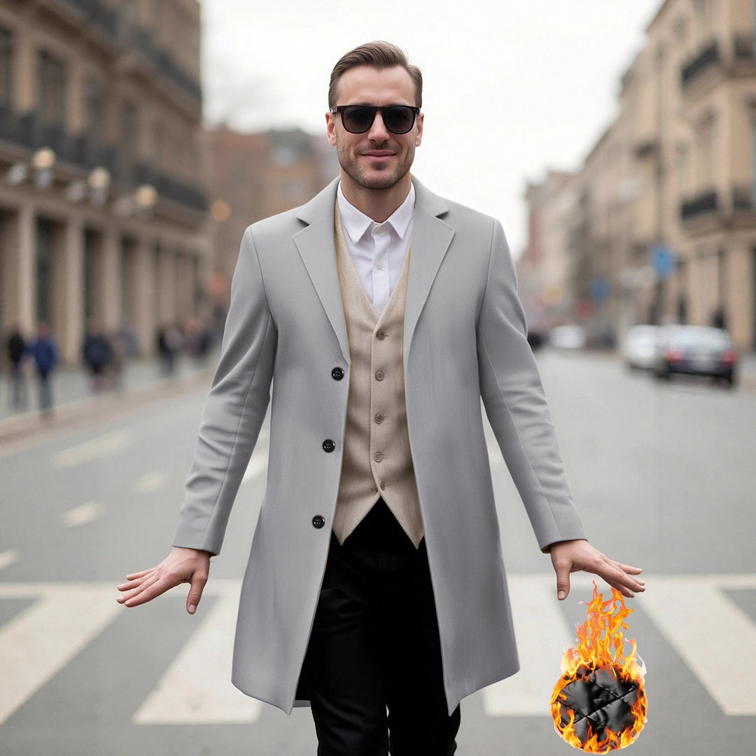 Herren eleganter Langmantel mit modernem Schnitt und optimalem Tragekomfort EB