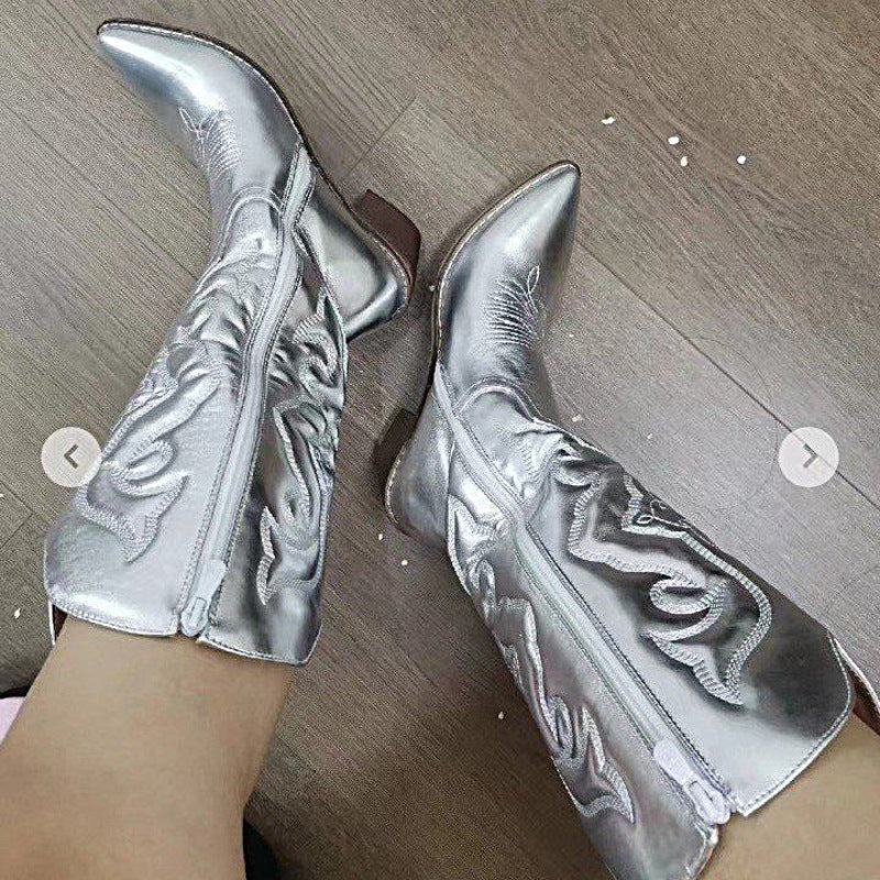 Damen Stiefeletten im Western-Stil EB