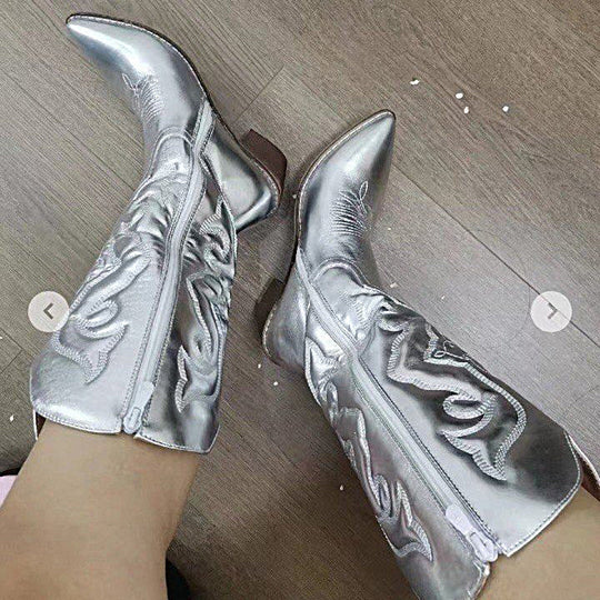 Damen Stiefeletten im Western-Stil EB