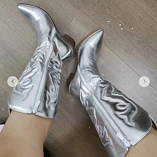 Damen Stiefeletten im Western-Stil EB