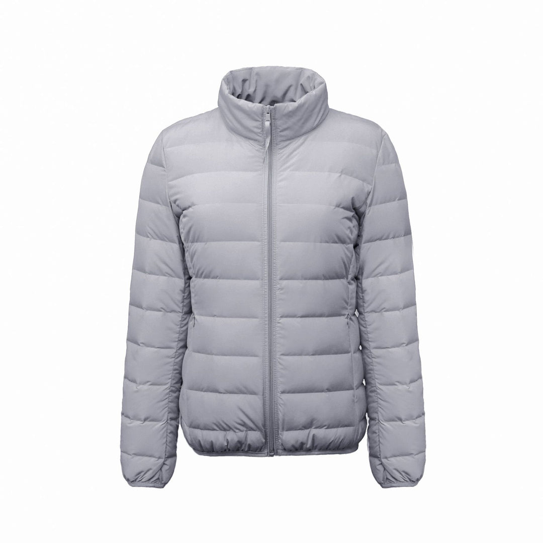 Damen Isolierte Steppjacke mit hohem Kragen und elastischen Bündchen EB