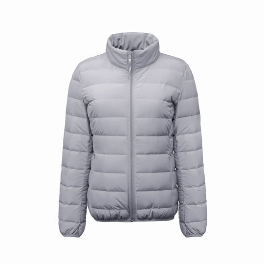 Damen Isolierte Steppjacke mit hohem Kragen und elastischen Bündchen EB