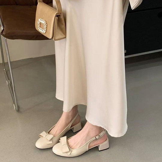 Damen elegante Sling-Pumps mit modischer Schleifenapplikation EB