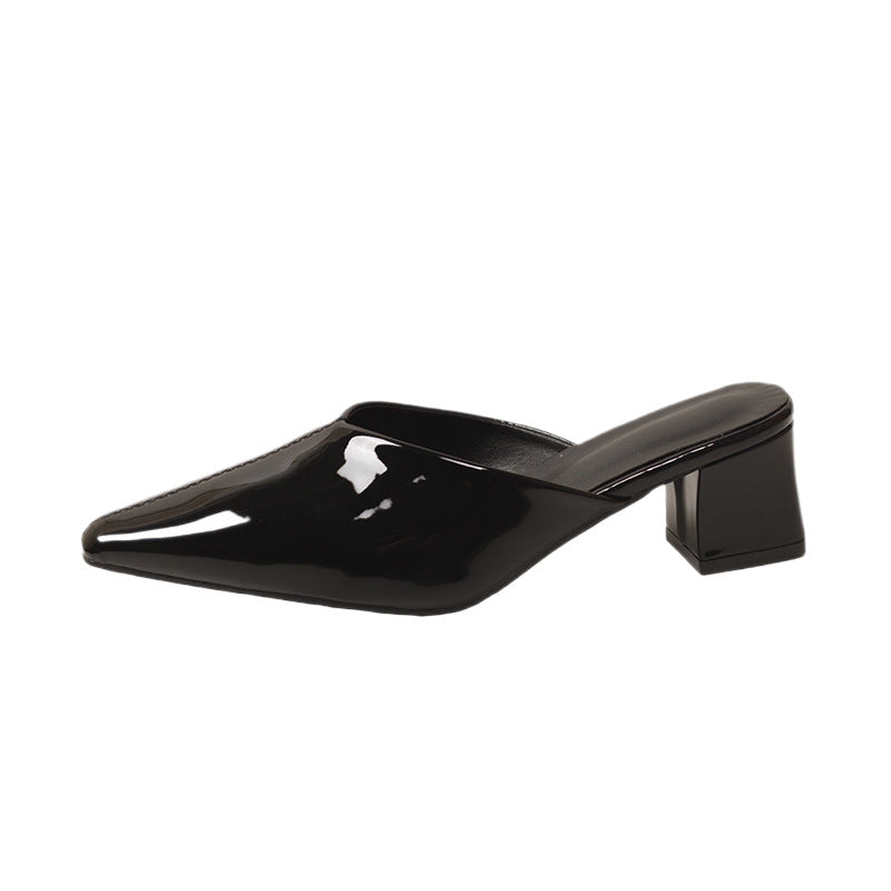 Damen Modische Slingback-Pumps mit eleganter Spitze und Blockabsatz EB