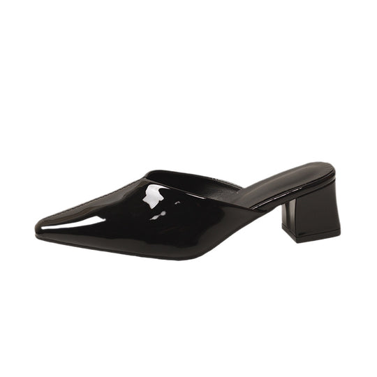 Damen Modische Slingback-Pumps mit eleganter Spitze und Blockabsatz EB