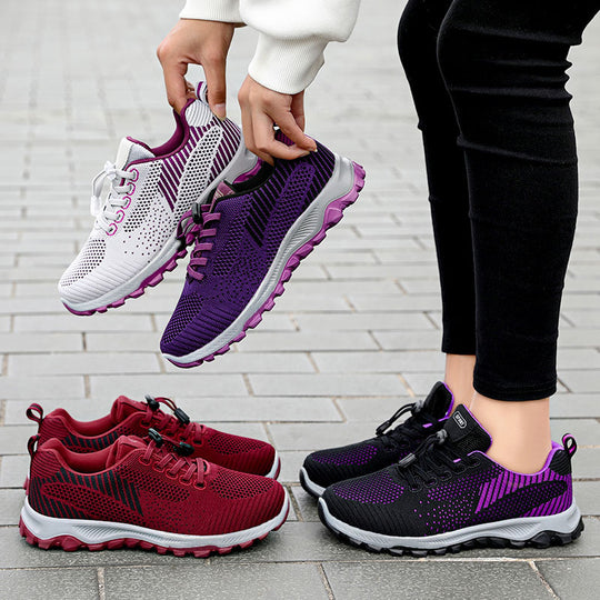Damen Komfortable und flexible Laufschuhe mit atmungsaktivem Mesh-Obermaterial EB
