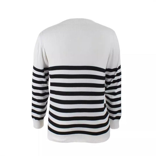 Damen gestreifter Pullover EB