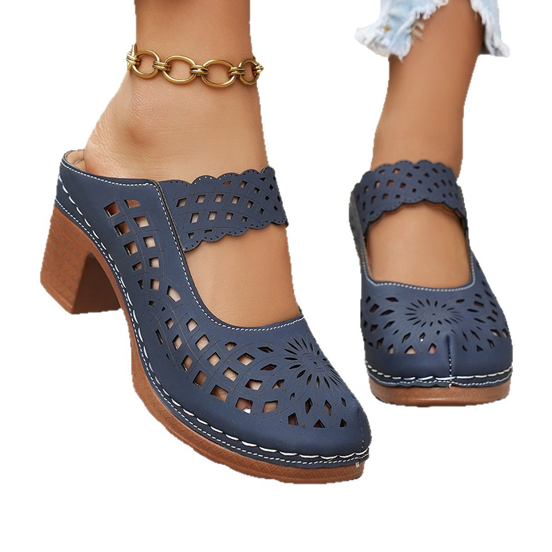 Damen Elegante und luftige Pantoletten EB