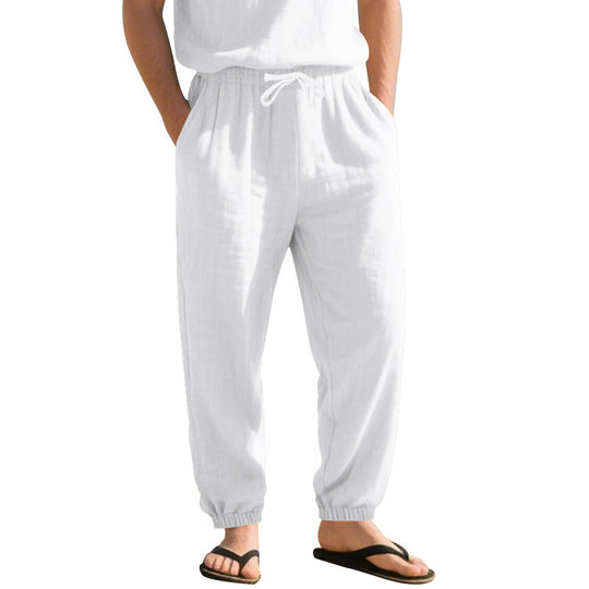 Herren Bequeme Alltagshose mit elastischem Bund und Taschen EB