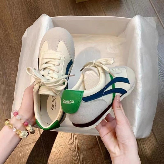 Damen komfortable Sneakers im Retro-Style mit atmungsaktiven Obermaterialien EB