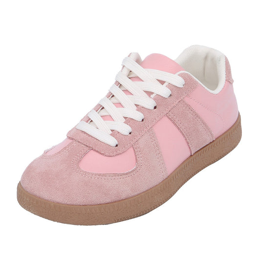 Damen Schnür-Sneaker aus Wildleder und Kunstleder EB