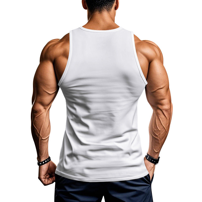 Herren atmungsaktives Fitness Tanktop mit Racerback-Schnitt EB