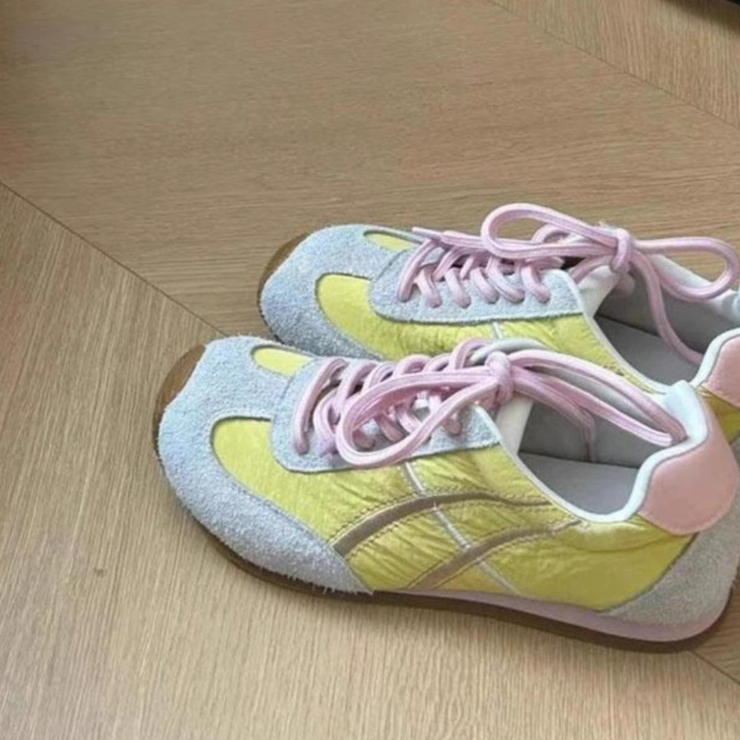 Damen Sportliche Sneakers mit atmungsaktivem Obermaterial und bequemem Fußbett EB