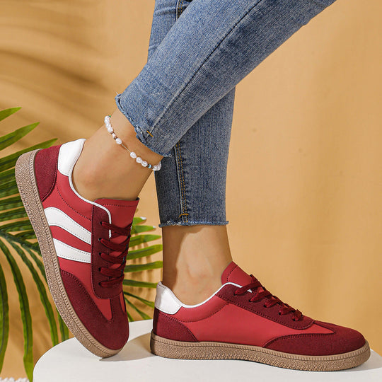 Damen Sportlich-Exklusive Sneakers mit weichem Obermaterial und rutschfester Sohle EB