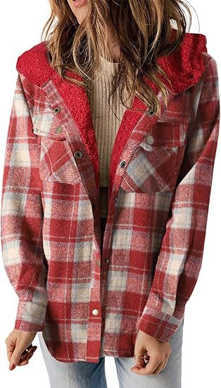 Damen Flanelljacke mit Fleecefutter EB
