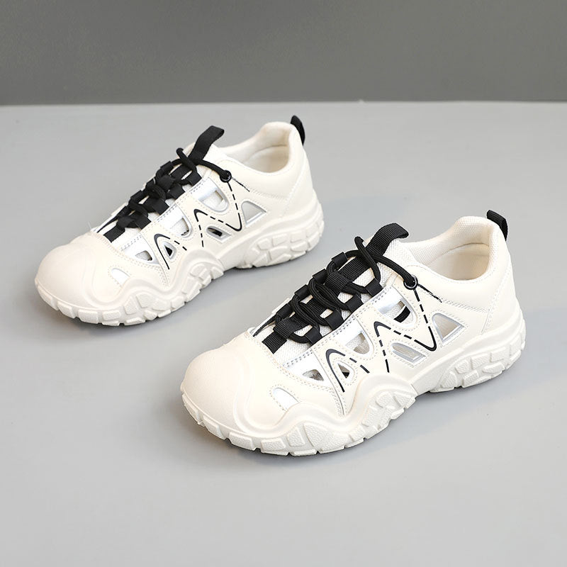 Damen Sportliche Freizeitschuhe mit atmungsaktiver Mesh-Oberfläche und dämpfender Sohle EB