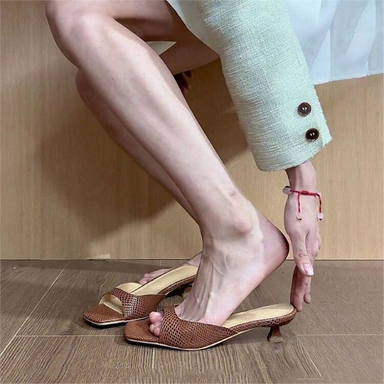 Damen elegante Sandaletten mit komfortablem Blockabsatz EB