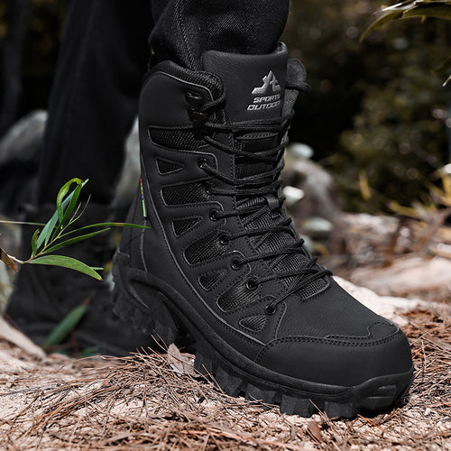 Damen Hochwertige Wanderstiefel mit rutschfester Sohle und atmungsaktiven Einsätzen EB