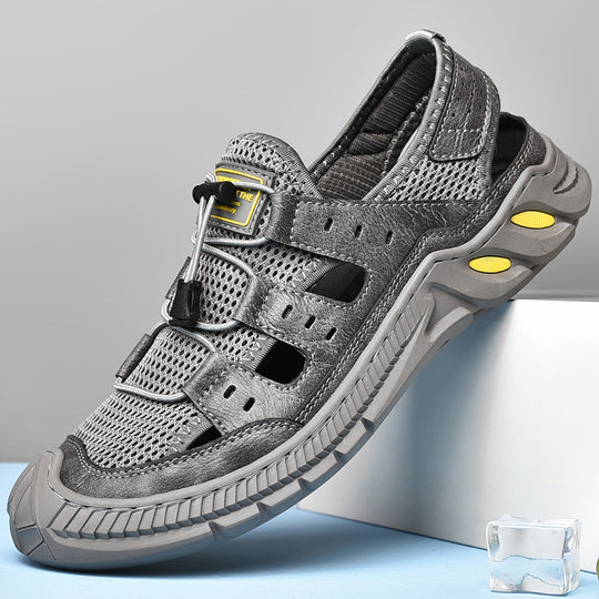 Damen Atmungsaktive Komfortsandalen mit elastischem Schnellschnürsystem EB