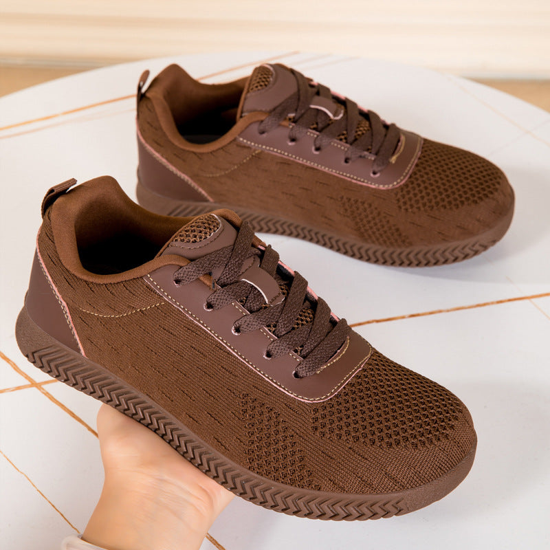 Damen Sportliche Sneakers mit atmungsaktiver Oberflächenstruktur und komfortabler Dämpfung EB