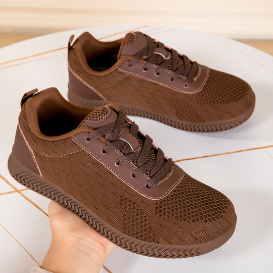Damen Sportliche Sneakers mit atmungsaktiver Oberflächenstruktur und komfortabler Dämpfung EB