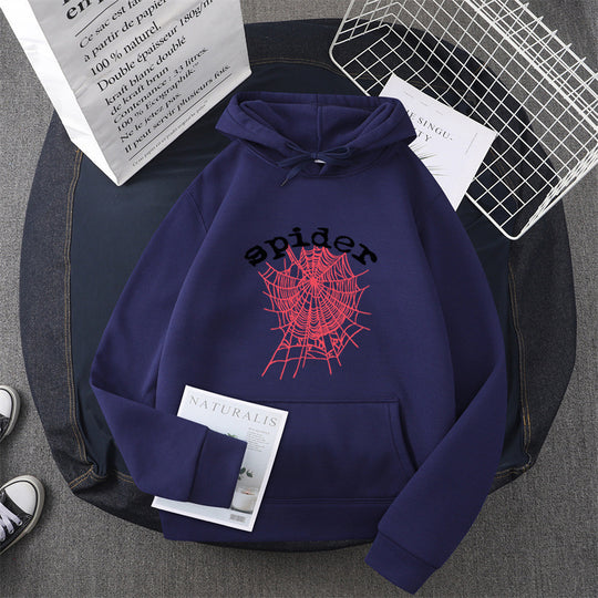 Damen Kapuzensweater mit kreativem Spinnenmotiv EB