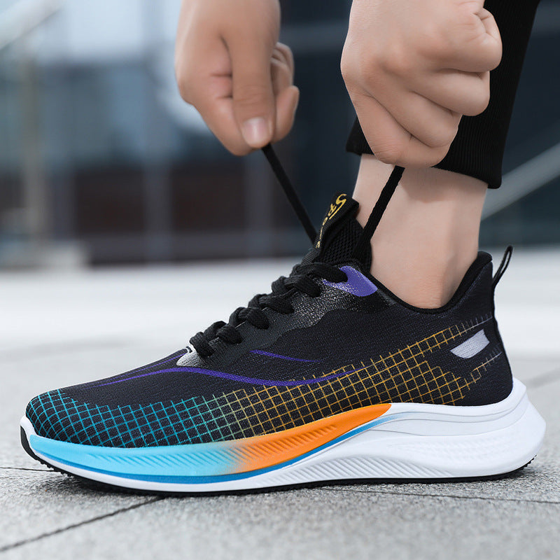Damen Hochtechnologische Laufschuhe mit atmungsaktivem Obermaterial und dämpfender Sohle EB