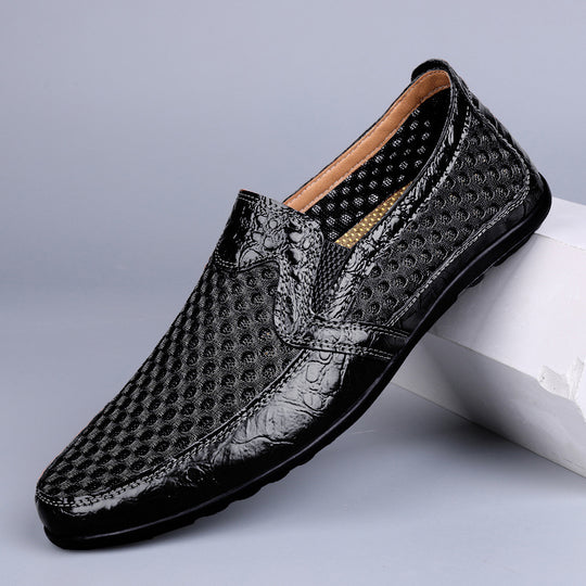Damen bequeme Slip-On Schuhe mit atmungsaktivem Obermaterial und rutschfester Sohle EB
