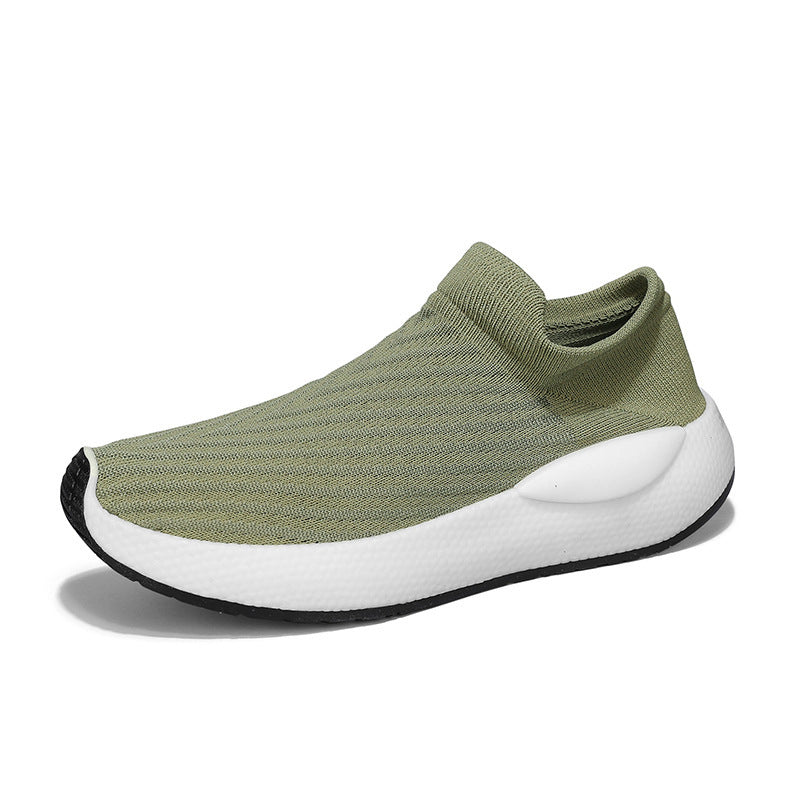 Unisex gestrickte Schlupfsneaker mit sockenähnlichem Schaft, gepolstertem Komfortfußbett und reaktiver EVA‑Zwischensohle EB