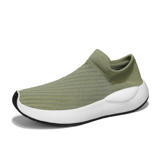 Unisex gestrickte Schlupfsneaker mit sockenähnlichem Schaft, gepolstertem Komfortfußbett und reaktiver EVA‑Zwischensohle EB
