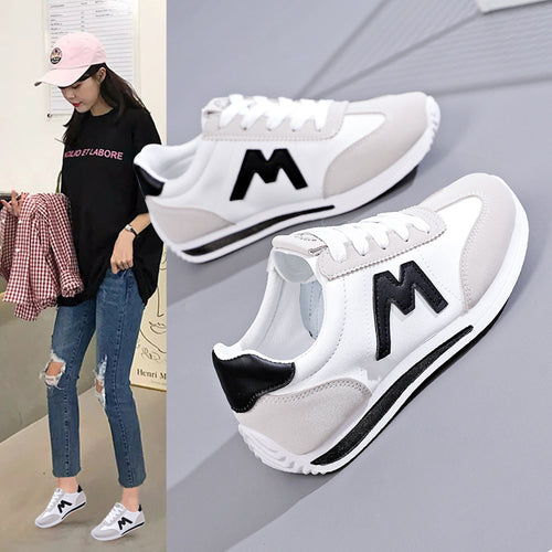 Damen Sneakers im sportlichen Retro-Stil mit atmungsaktivem Obermaterial EB