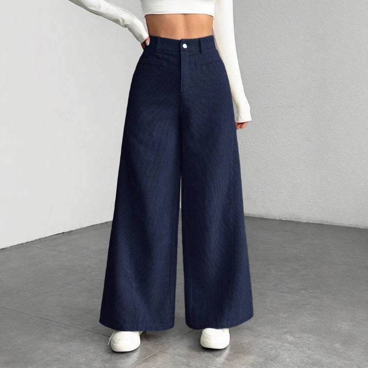 Damen Weite Cordhosen EB
