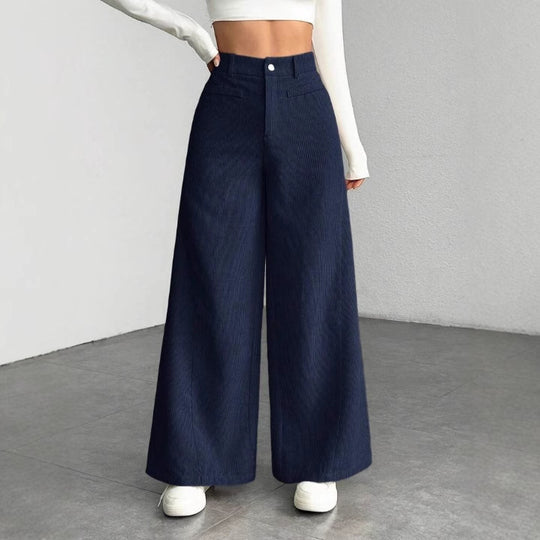 Damen Weite Cordhosen EB
