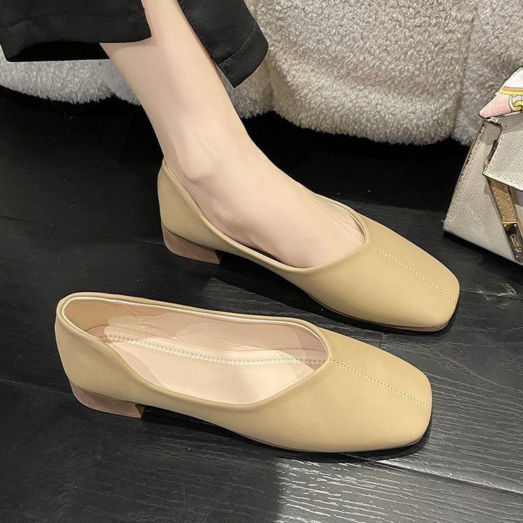 Damen elegante Mokassins mit modischer Naht EB