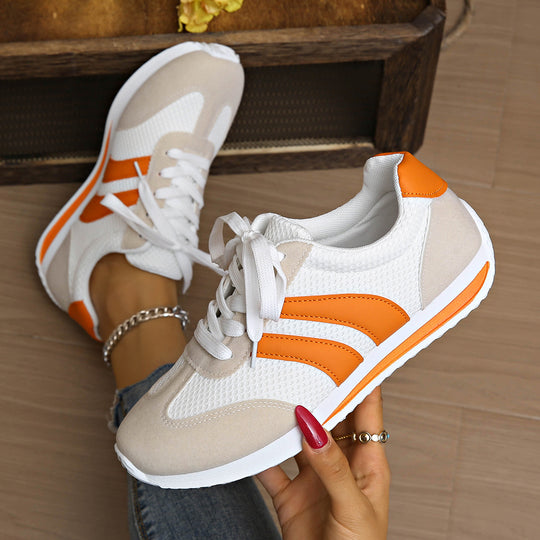 Damen Sportliche Sneakers mit atmungsaktivem Mesh-Obermaterial und dämpfendem Fußbett EB