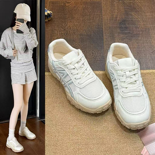 Damen sportive Sneaker mit atmungsaktivem Obermaterial EB