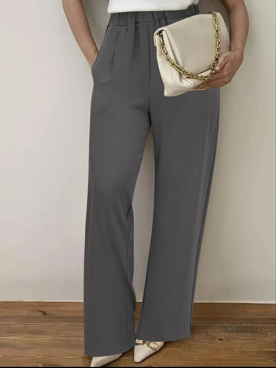 Damen weite Hochbundhose mit anspruchsvollem Schnitt EB